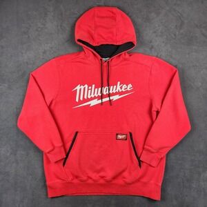 Milwaukee Work Hoodie Mens 2X Red FREEFLEX Midweight Pullover Sweatshirt